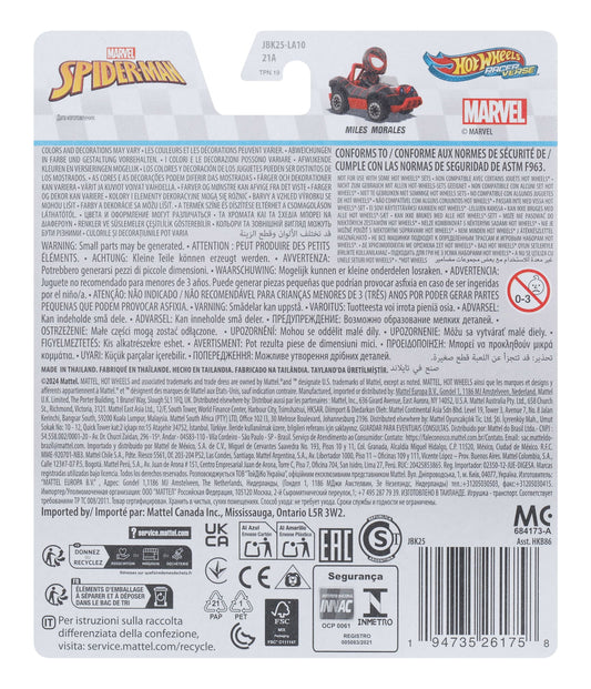 Hot Wheels RacerVerse Vehículo de Juguete Miles Morales
