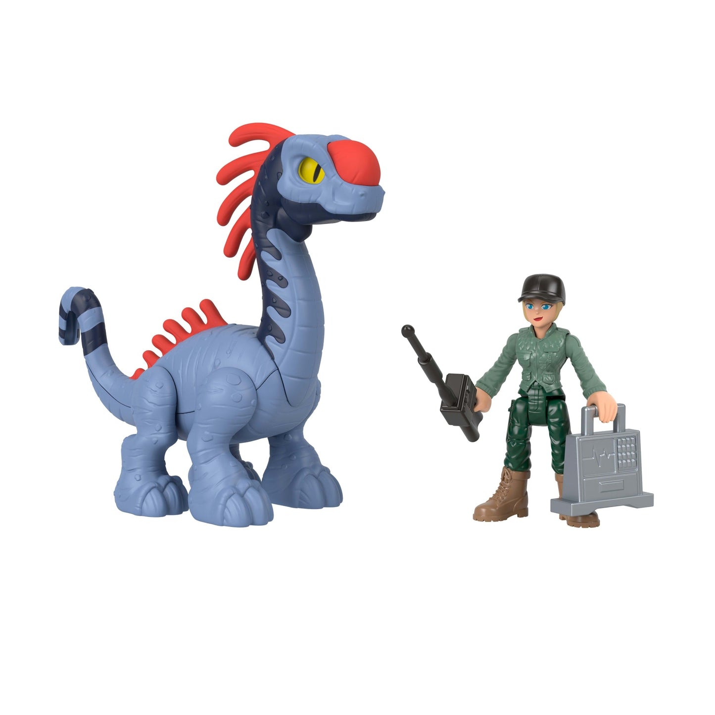 Imaginext Jurassic World Dinossauro de Brinquedo Rebirth Pacote de Dinos Terra, Ar e Mar