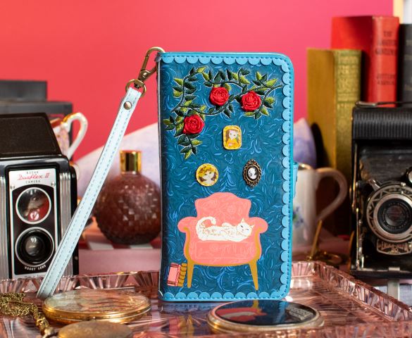 Vendula Vintage Rose Universal Flip Phone Wallet