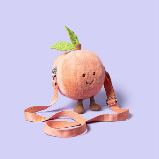 Jellycat Amuseables Peach Shoulder Bag 15cm