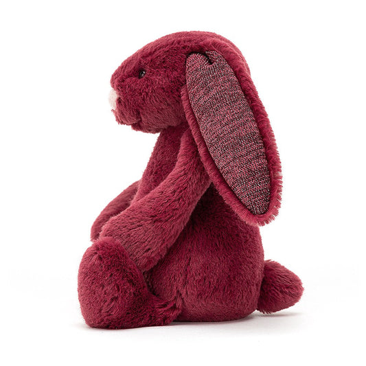 Jellycat Bashful Bunny Sparkly Cassis Little (Small) 18cm