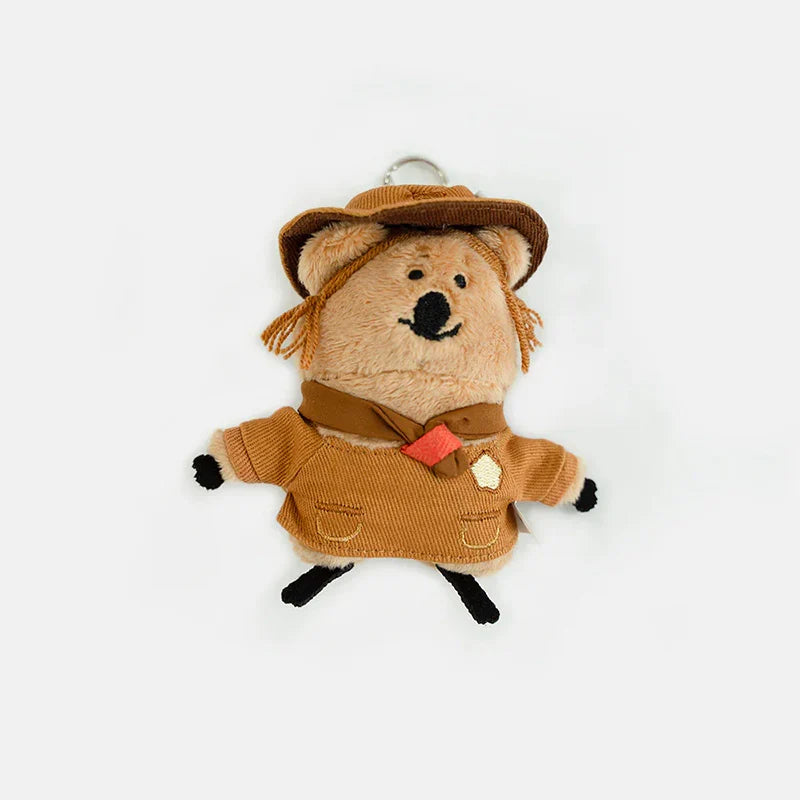 Dinotaeng Quokscout Flat Fur Keyring - Daisy
