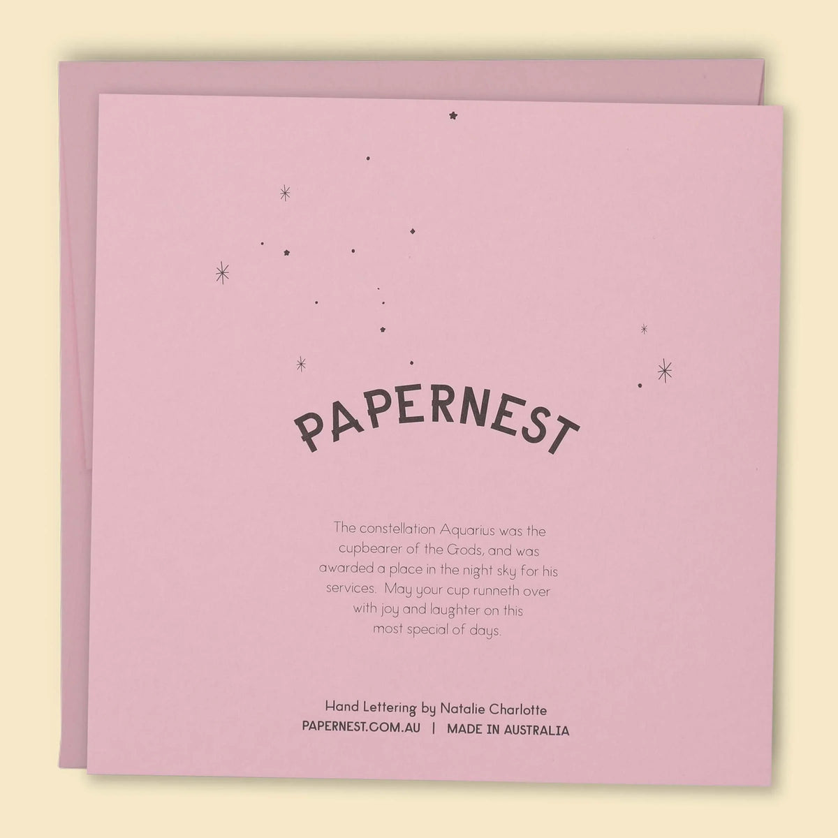 Papernest Happy Birthday Constellations Card Pink