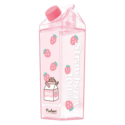 Pusheen Sips: Strawberry Drink Carton Bottle