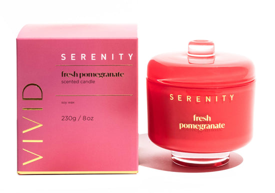 SERENITY VIVID - Fresh Pomegranate Candle 230g