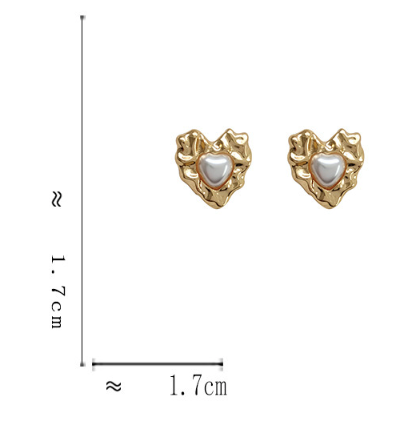 Luninana Earrings - Heartwarming Pearl Earrings YBY049