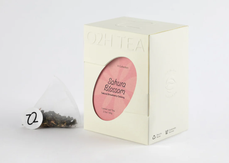 O2H Tea Sakura Blossom (Sakura Strawberry Oolong Tea) Loose Leaf