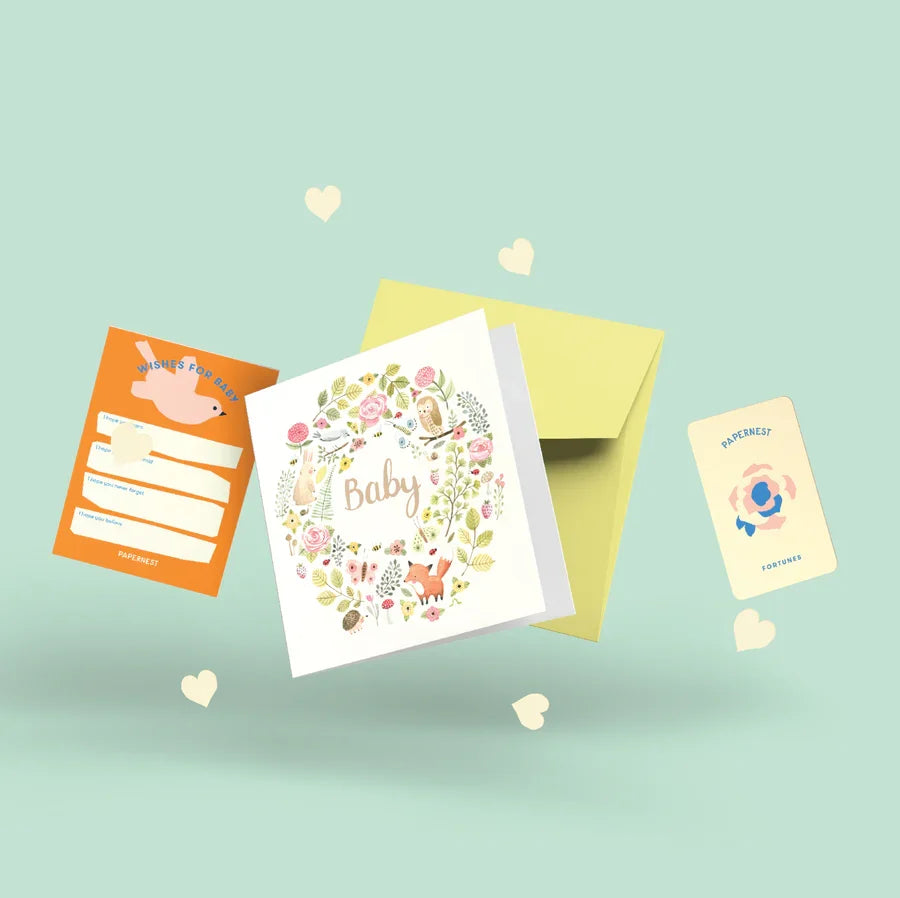 Papernest Baby Forest Creatures Card