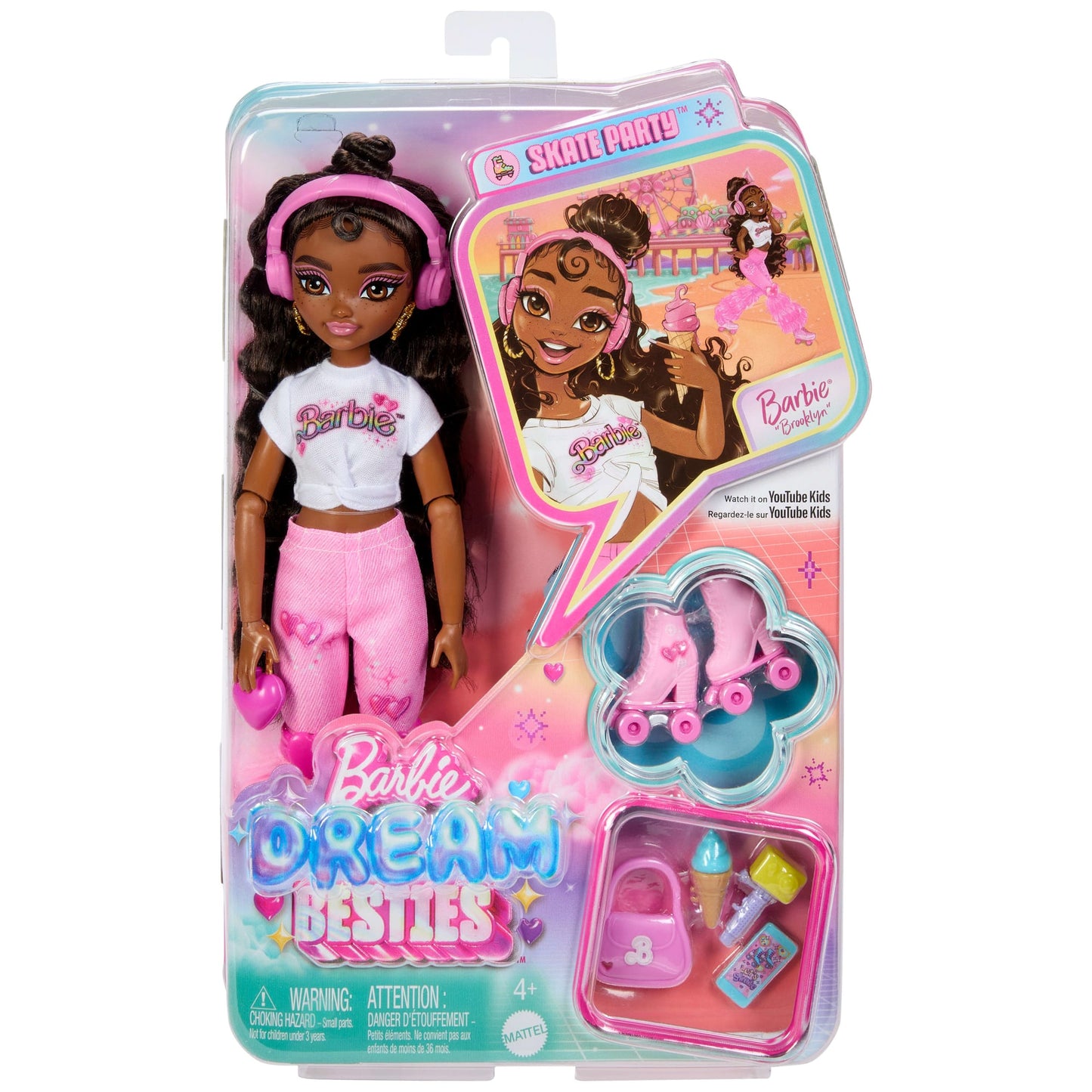 Barbie Équipe de Rêve Poupée Barbie Brooklyn Patins à Roulettes