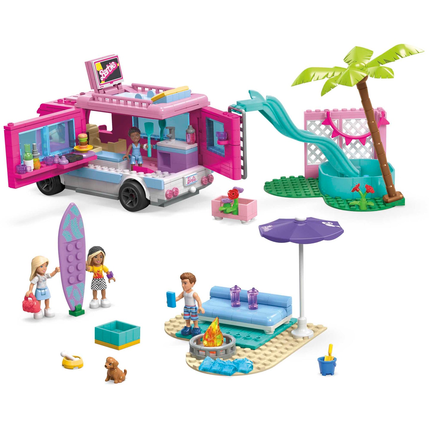 Mega Barbie-Aventure en Camping-Car de Rêve-Coffret de Construction