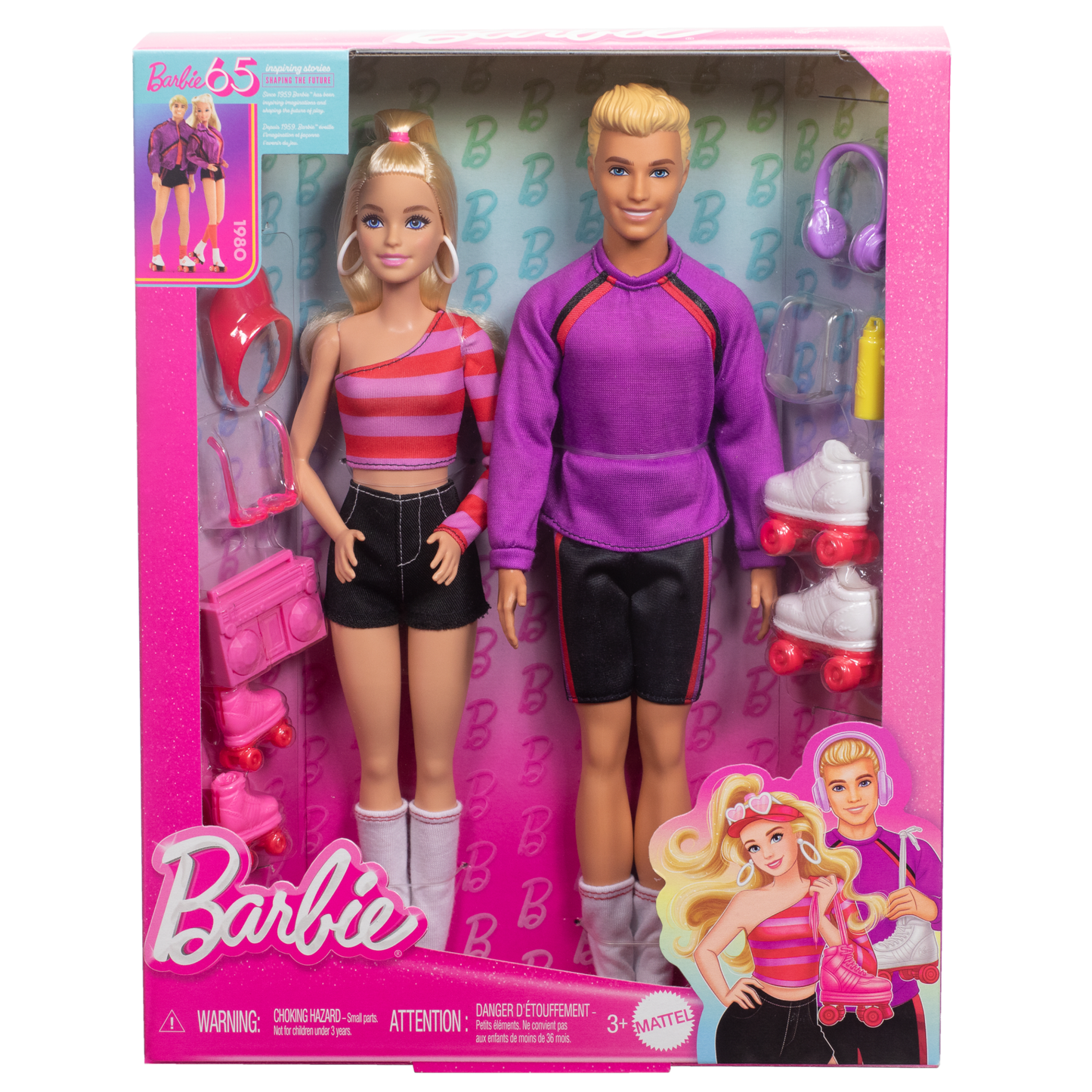Barbie Fashionistas 65Eanniv. Coffret de 2 Barbie et Ken