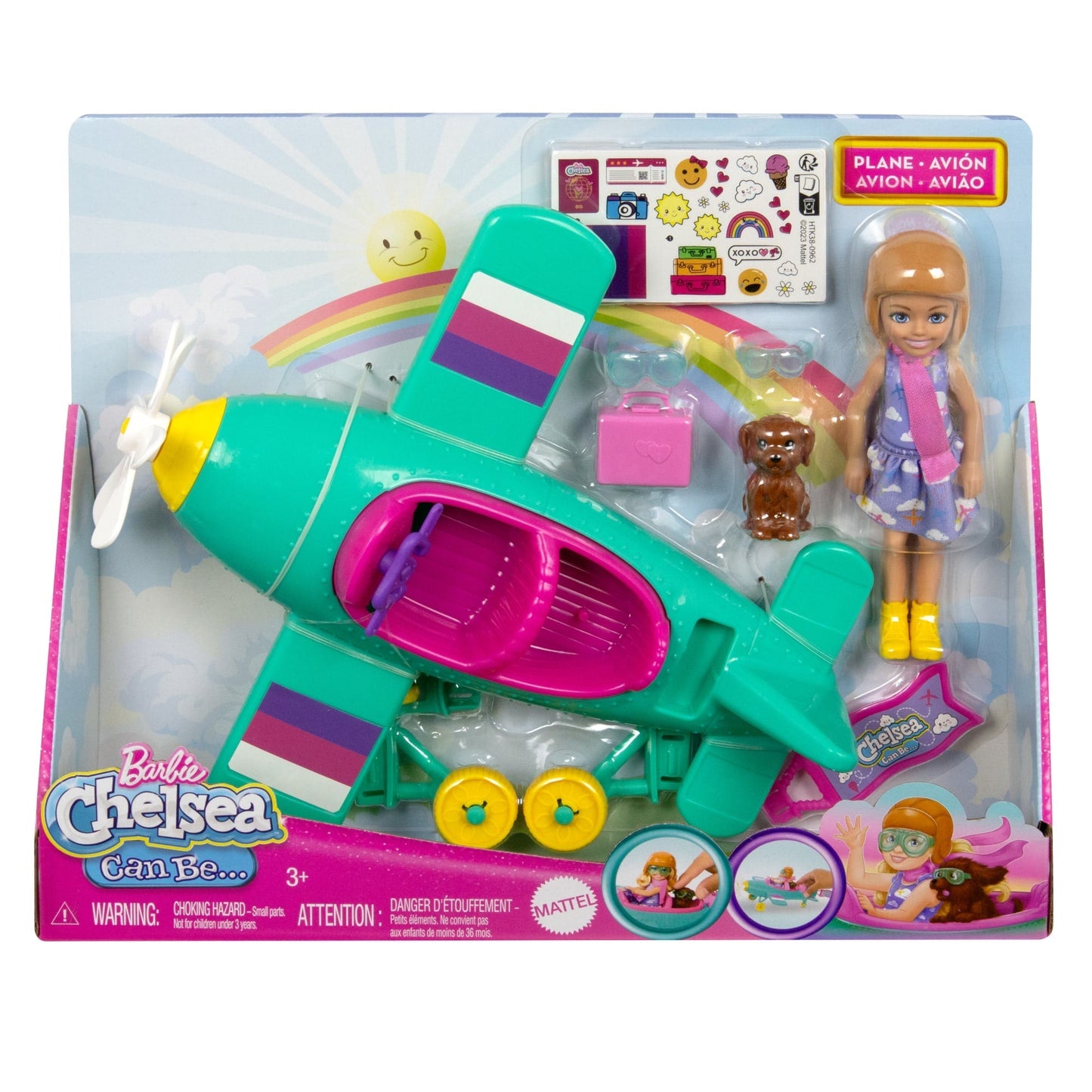 Barbie-Chelsea Can Be…-Avion et Poupée-Coffret Avec Accessoires