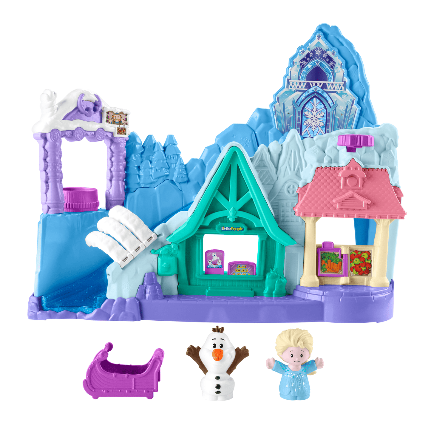 Little People Frozen Juguete para Bebés Aventuras en Trineo en Arendelle