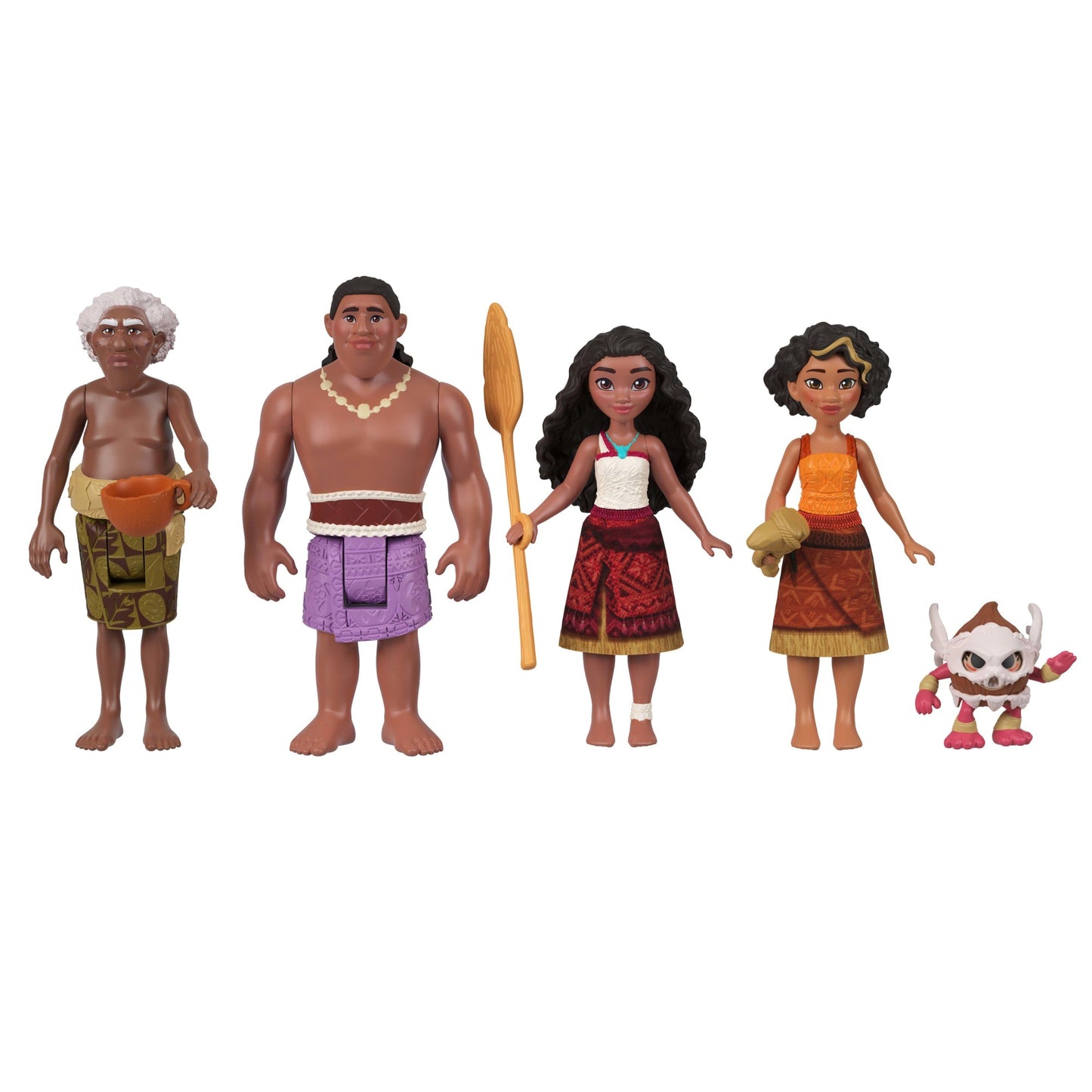Disney Moana 2 Moana's Canoe Crew Playset With 5 Small Dolls & 3 Accessories, Inspired By The Movie