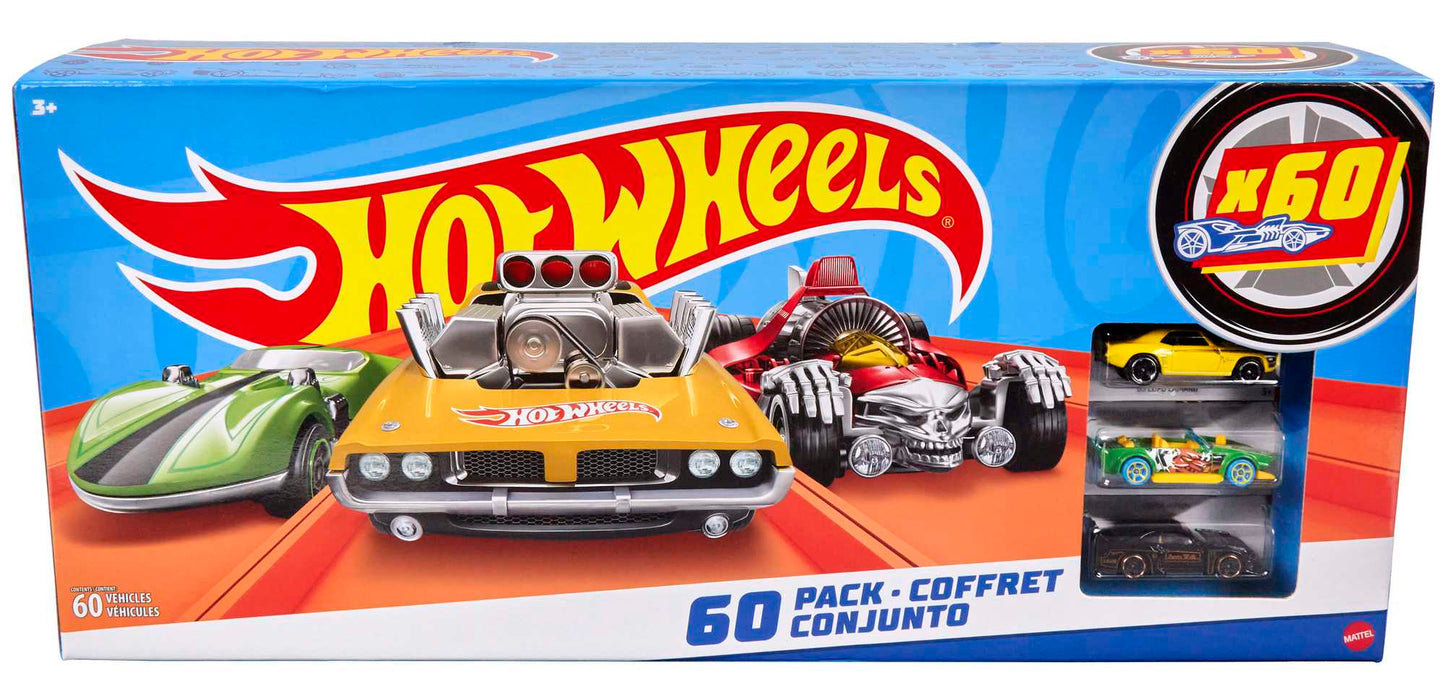 Hot Wheels® Échelle1:64 Coffret de 60Véhicules de Collection