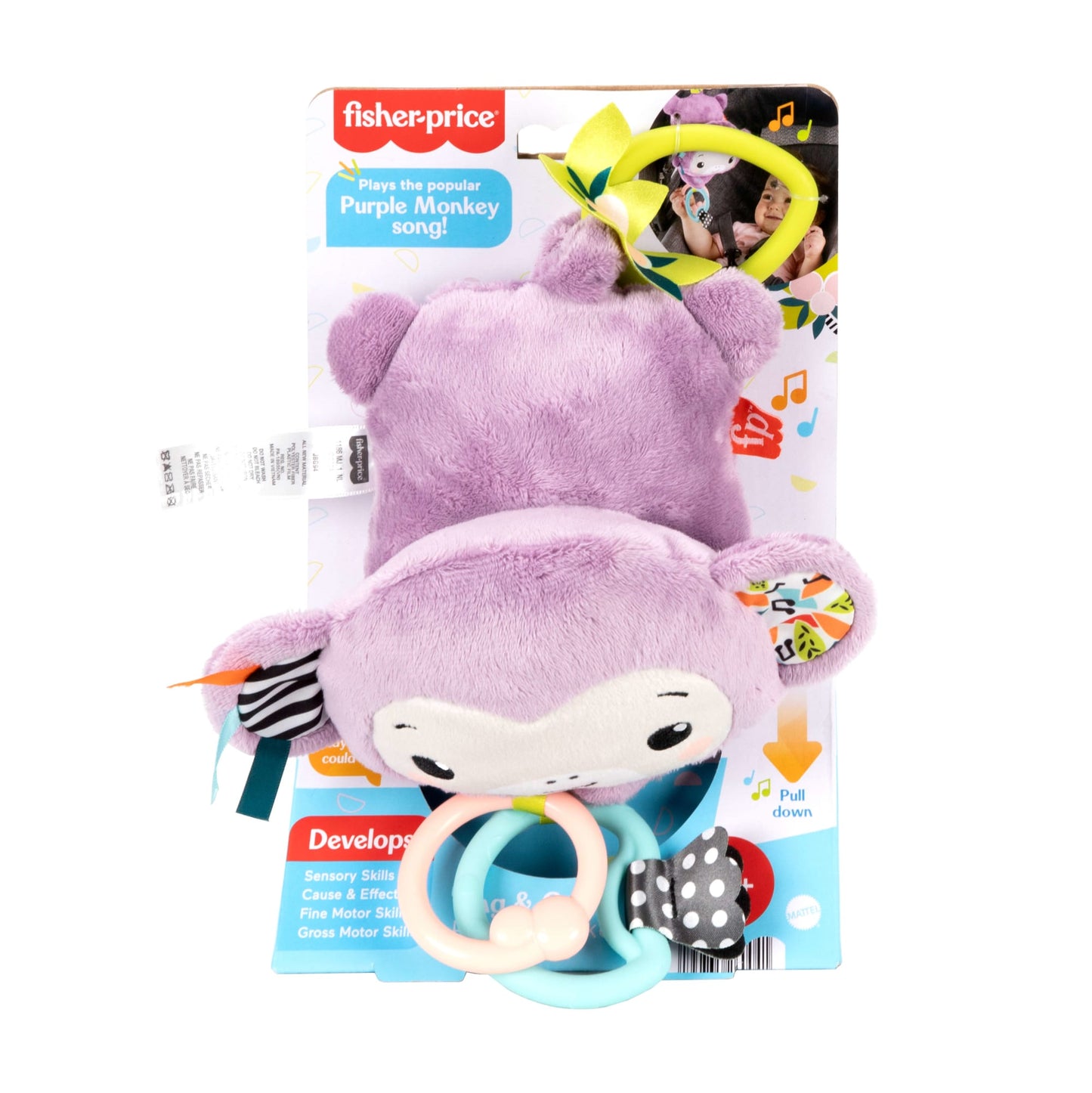 Fisher-Price Singe Violet Chanteur, Jouet Pour Poussettes