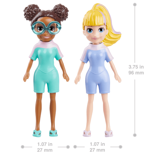Polly Pocket Large Fashion Pack, Travel Toy With Dolls And Clothing Accessories