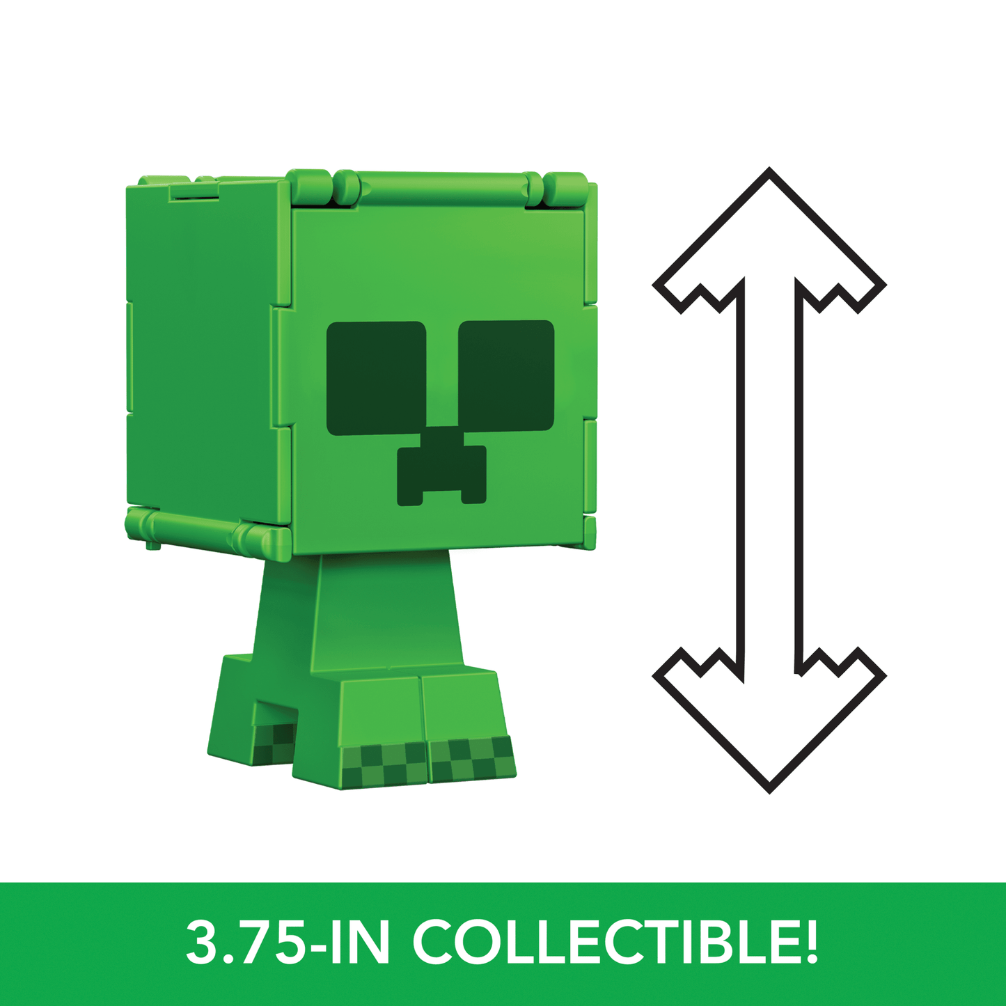 Minecraft Flippin’ Figs Figures, 2-In-1 Fidget Play, 3.75-Inch Scale Collectible Toy (Characters May Vary)