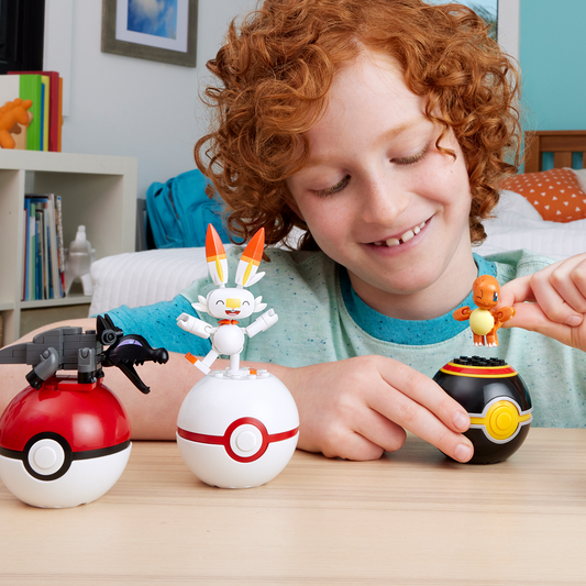 Mega Pokémon Figurines Articulées Équipe de Type Feu (105 Pces)