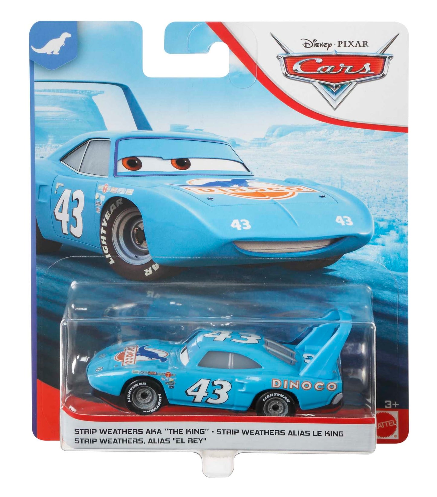 Cars de Disney y Pixar Diecast Vehículo de Juguete Strip Weathers Alias El Rey