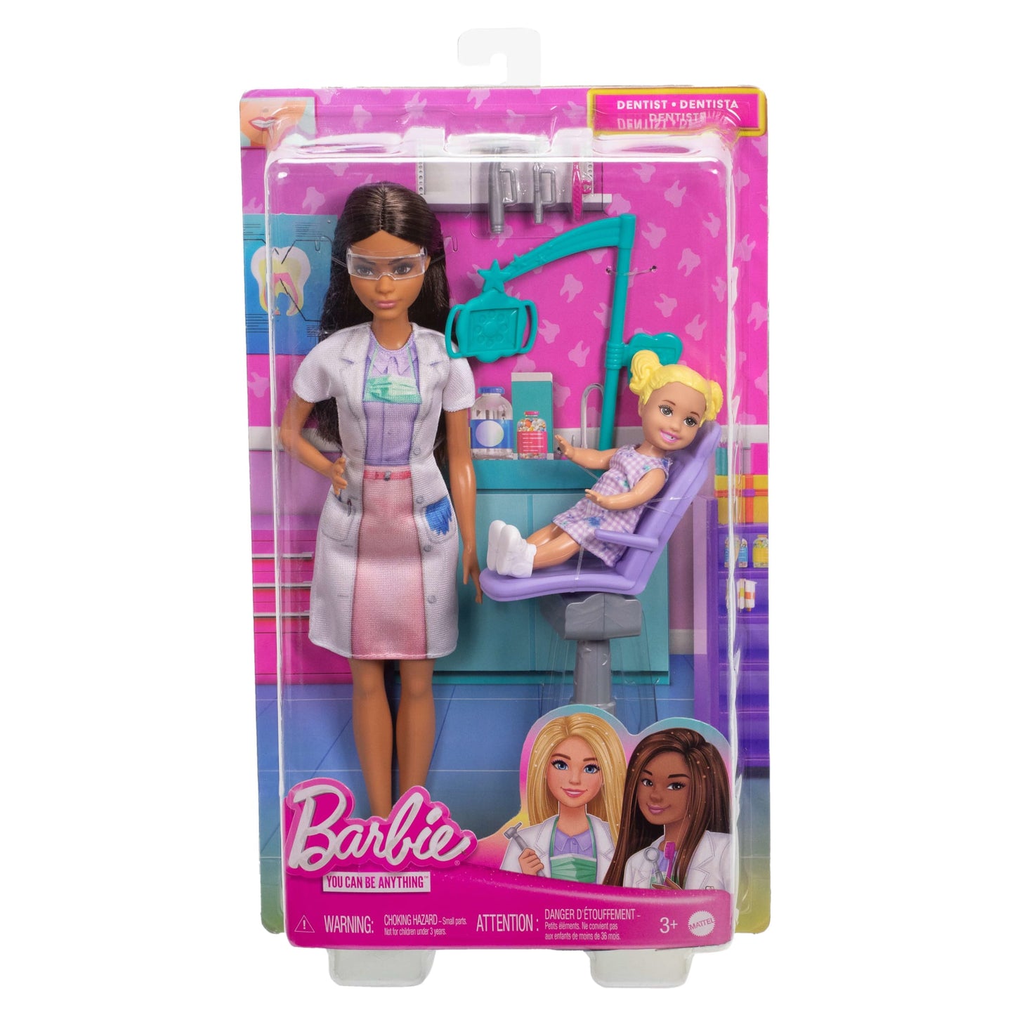 Barbie Poupée Mode dentiste, Brunette, Poupée enfant, Accessoires