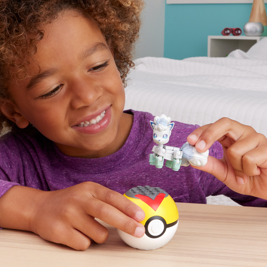 Mega Pokémon Figurine Articulée Goupix D’Alola, 28Pièces