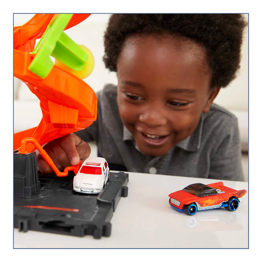 Hot Wheels City Pista de Juguete Autolavado Mega Torre