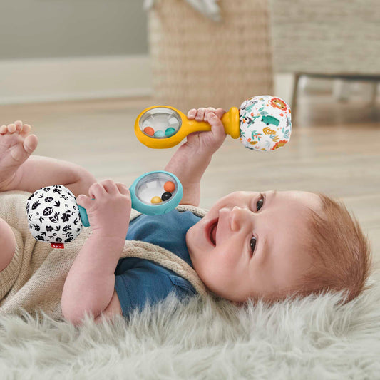 Fisher-Price Mes Premières Maracas, ens. de 2, Contraste Élevé