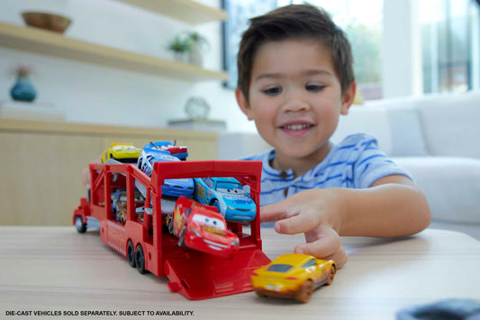 Disney/Pixar Les Bagnoles Camion Mack, Rampe, 33Cm, Pour 12Véh.