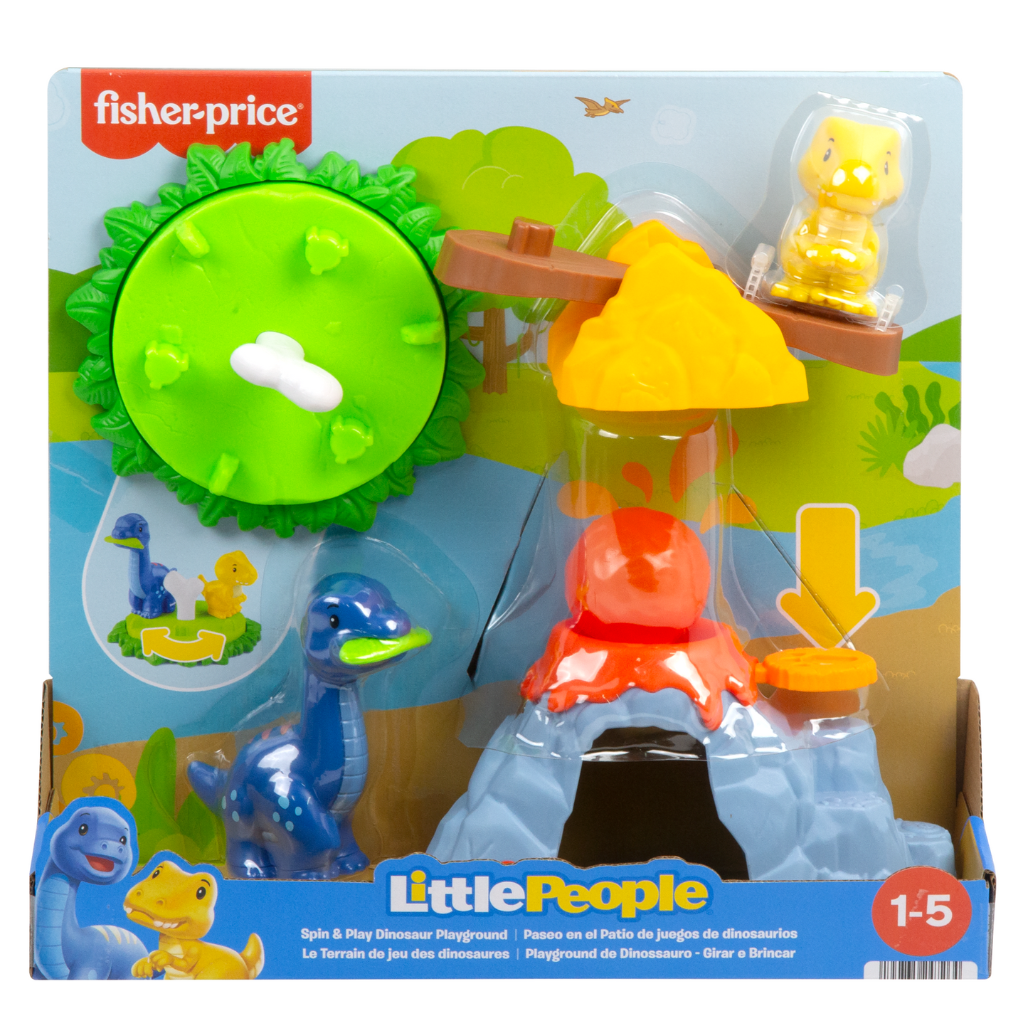 Fisher-Price Little People Le Terrain de Jeu des Dinosaures