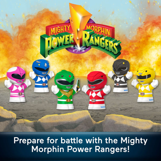 Little People Collector Power Rangers Special Edition Set For Adults & Fans, 6 Figures