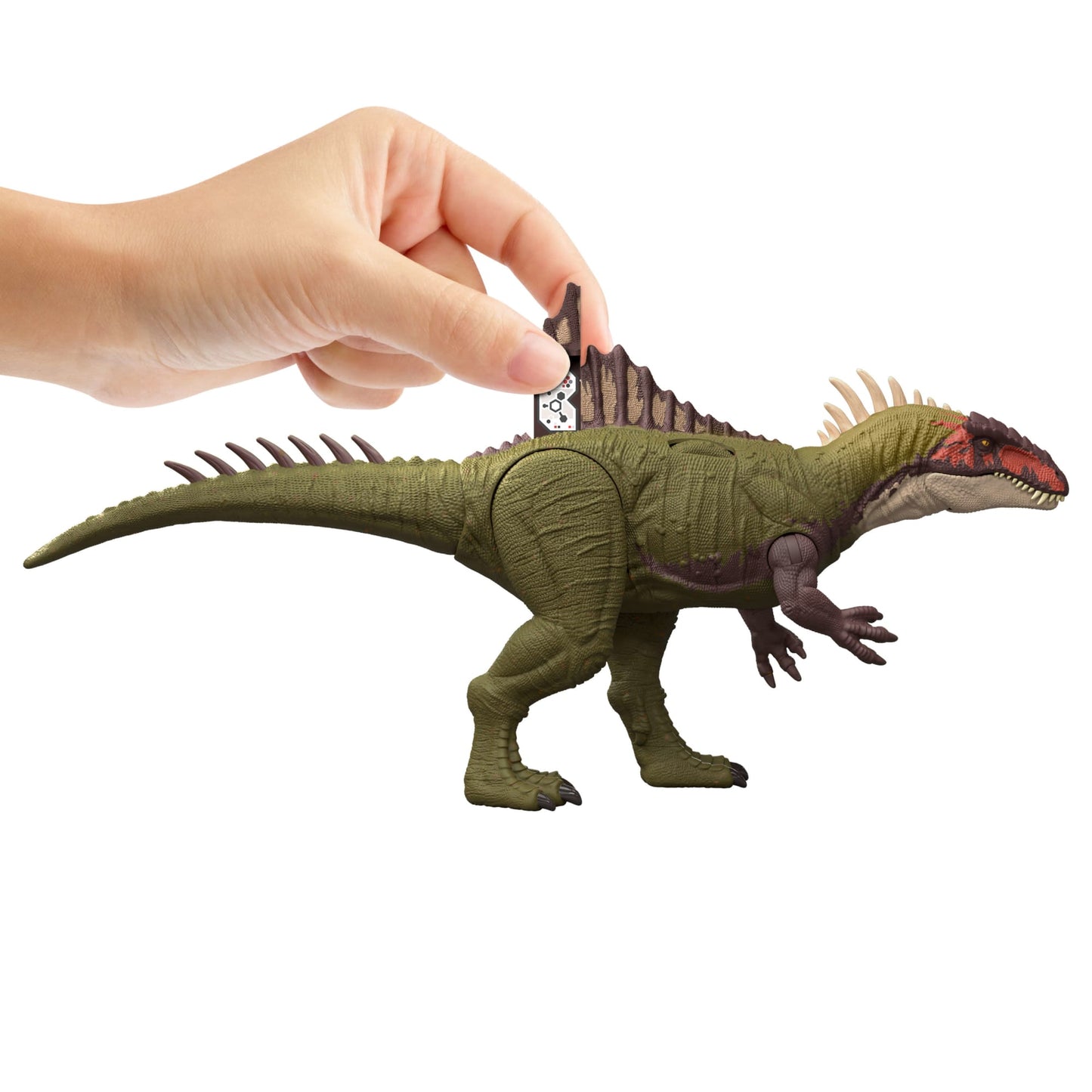 Jurassic World Battle Roarin’ Becklespinax Dinosaur Action Figure Toy, Rampage Strike