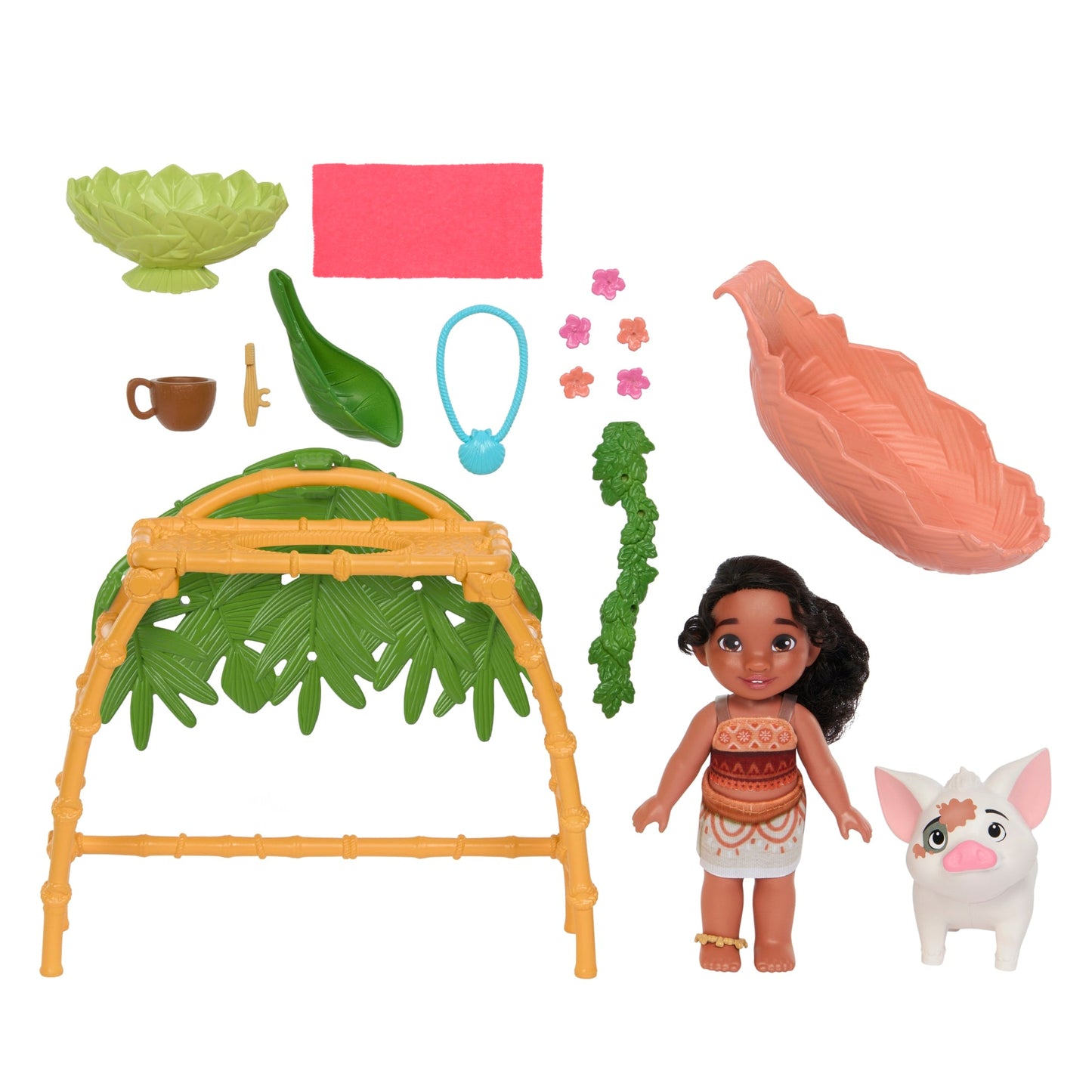 Disney Moana 2 Coffret de Jeu Plaisirs du Bain de Simea et Pua