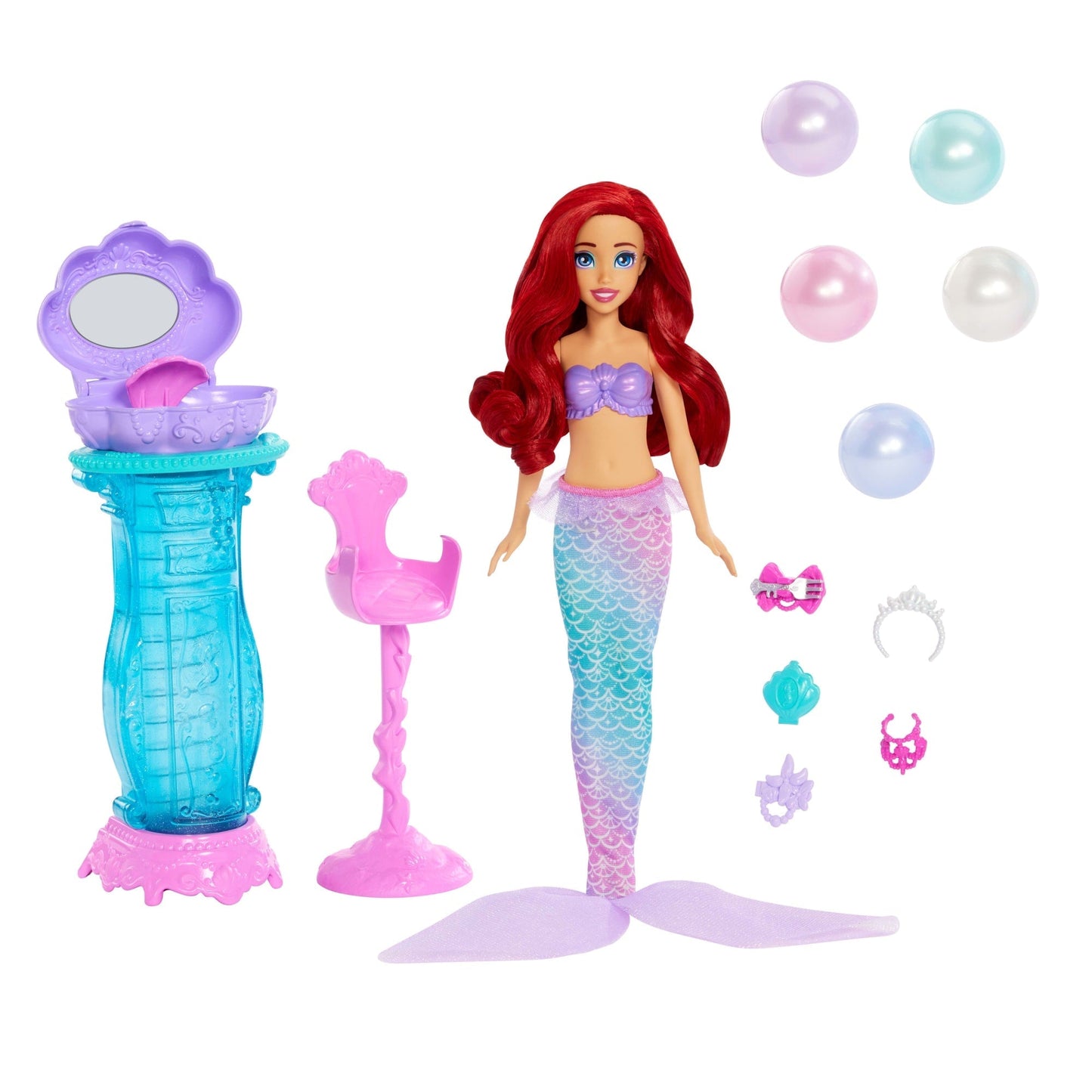 Disney Princesa Boneca Ariel com Acessórios Surpresa