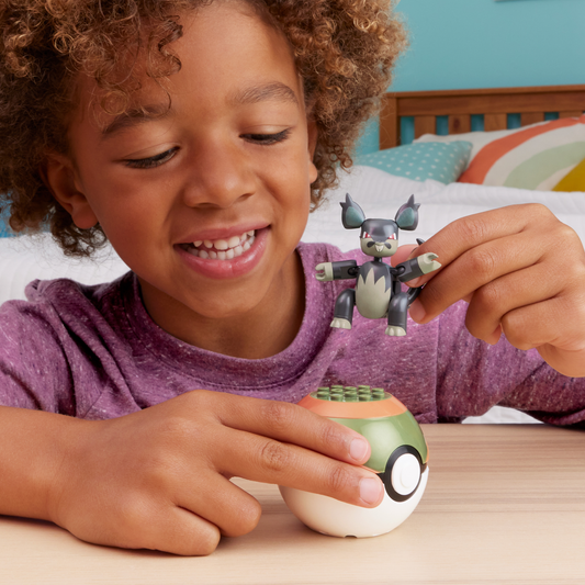 Mega Pokémon Figurine Articulée Rattata D’Alola, 29Pièces