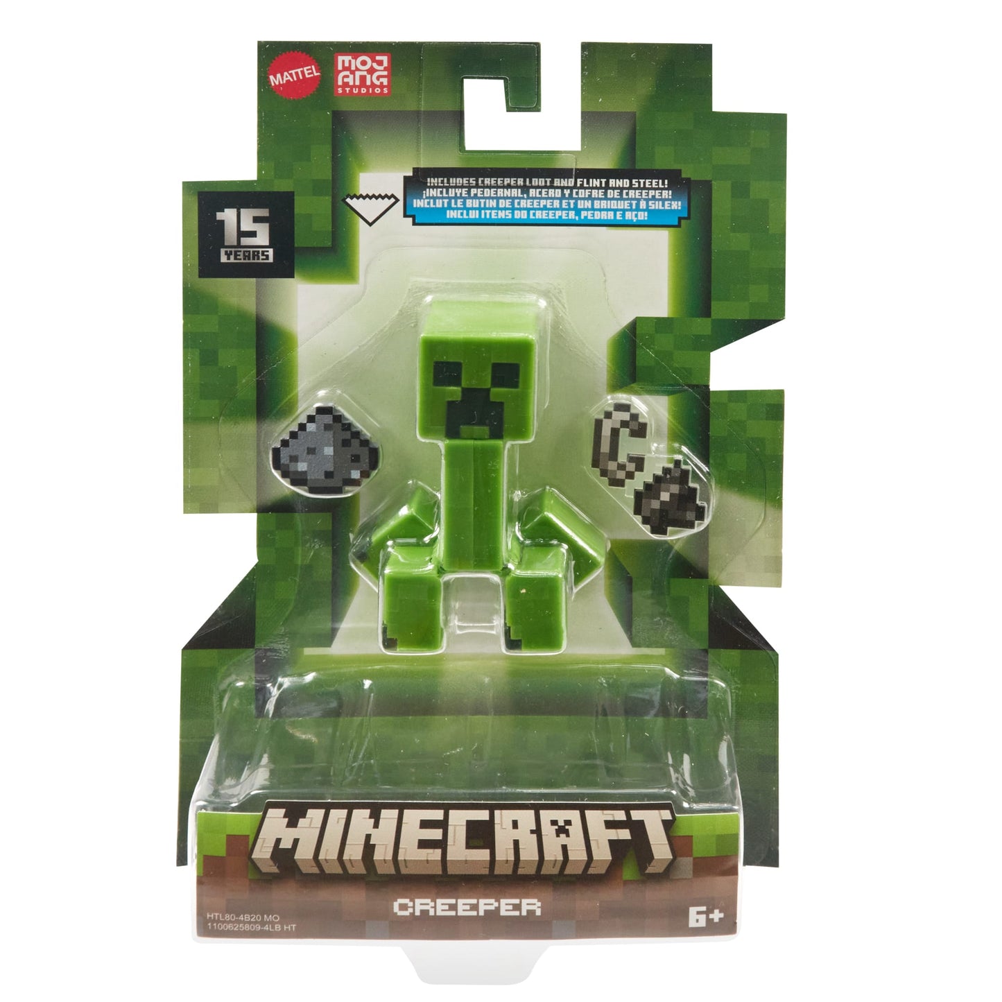 Minecraft Action Figures & Accessories Collection, 3.25-in Scale & Pixelated Design (Characters May Vary)