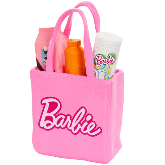 Barbie World Coffret Épicerie Amusante, 11Accessoires Pour Poupée