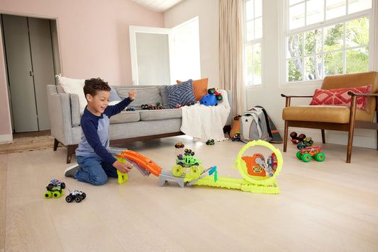 Hot Wheels Monster Trucks-Défi Course Électrifiante-Coffret