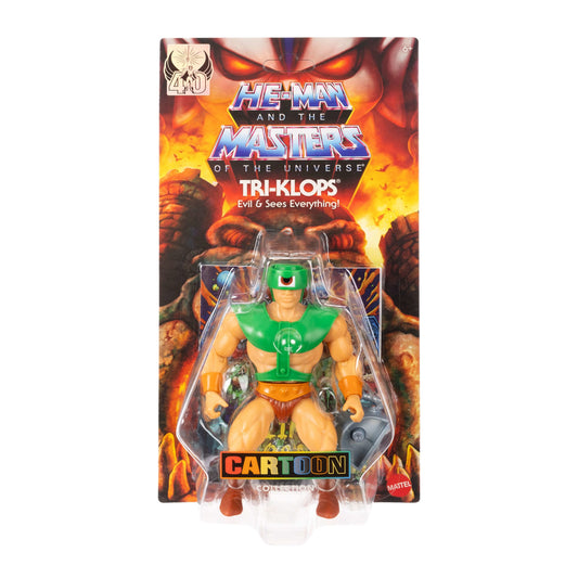Masters of the Universe Origins Figura de Acción Cartoon Collection Tri-Klops de 5.5 pulgadas