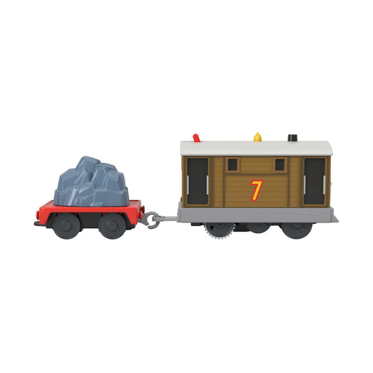 Thomas et ses Amis Train Jouet Motorisé Locomotive Toby, Wagon