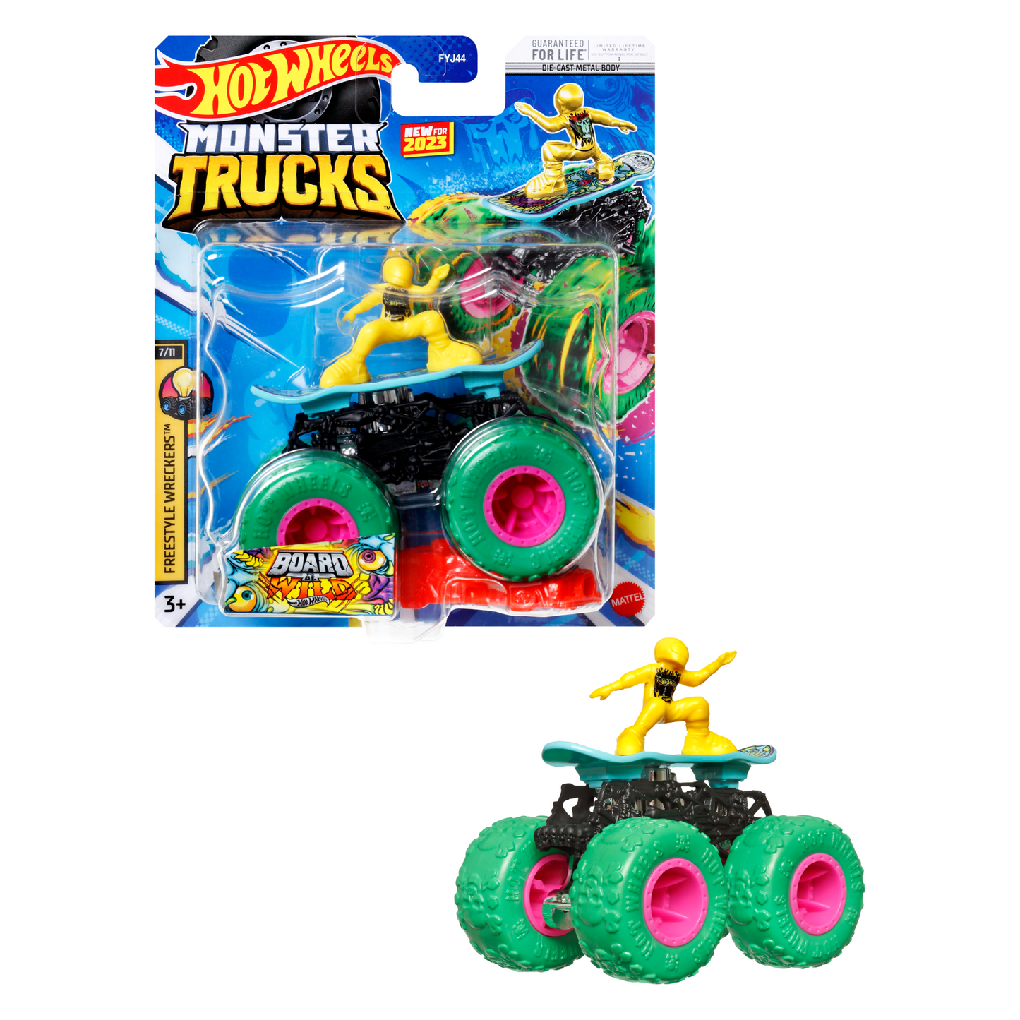 Hot Wheels Monster Trucks Veículo de Brinquedo Carro Surpresa Escala 1:64