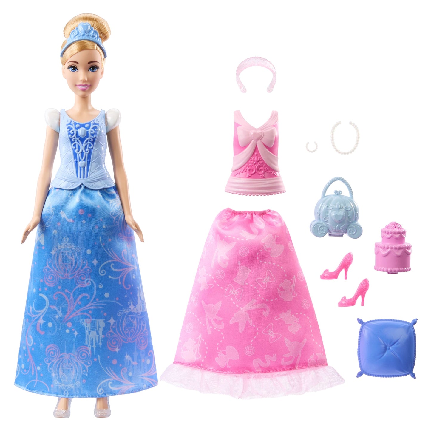 Princesses Disney Poupée Mode Histoires de Cendrillon2-en-1