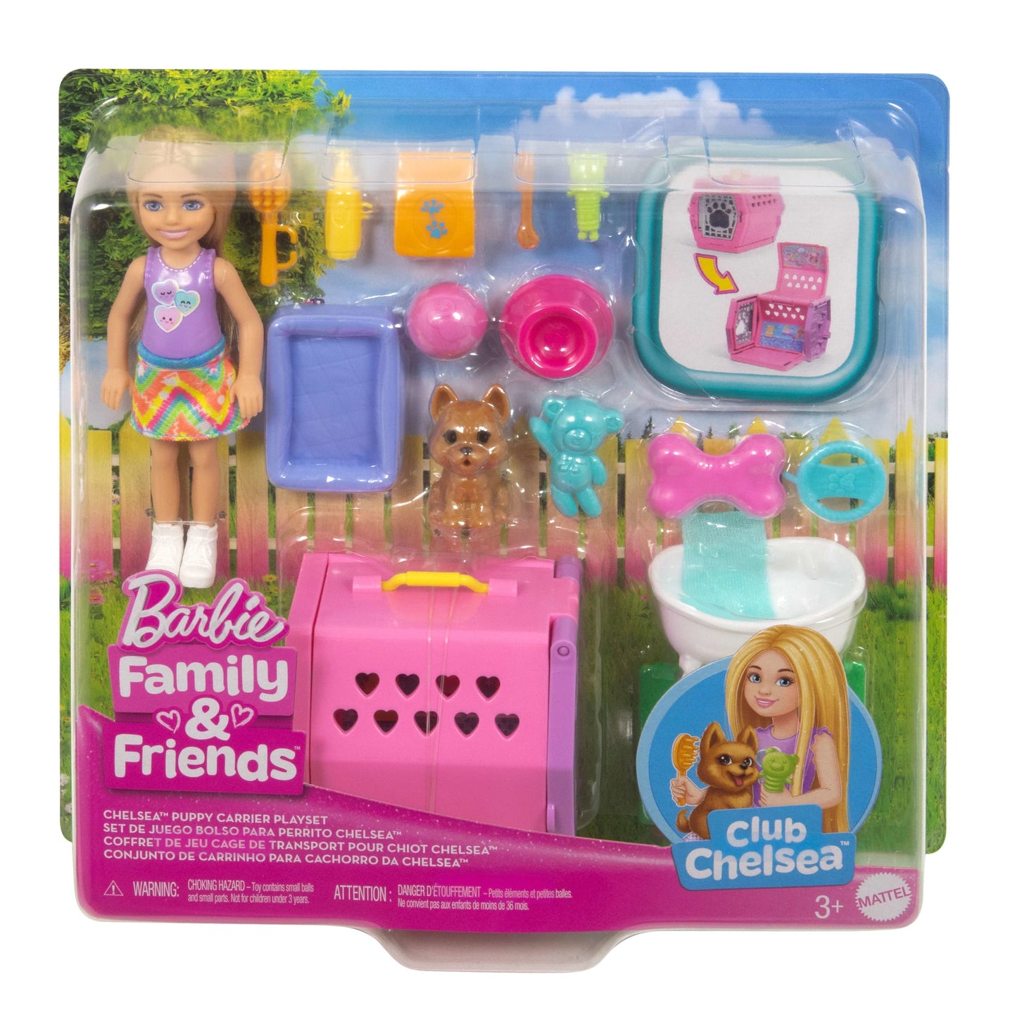 Barbie® Chelsea™ Coffret de Jeu Cage de Transport Pour Chiot