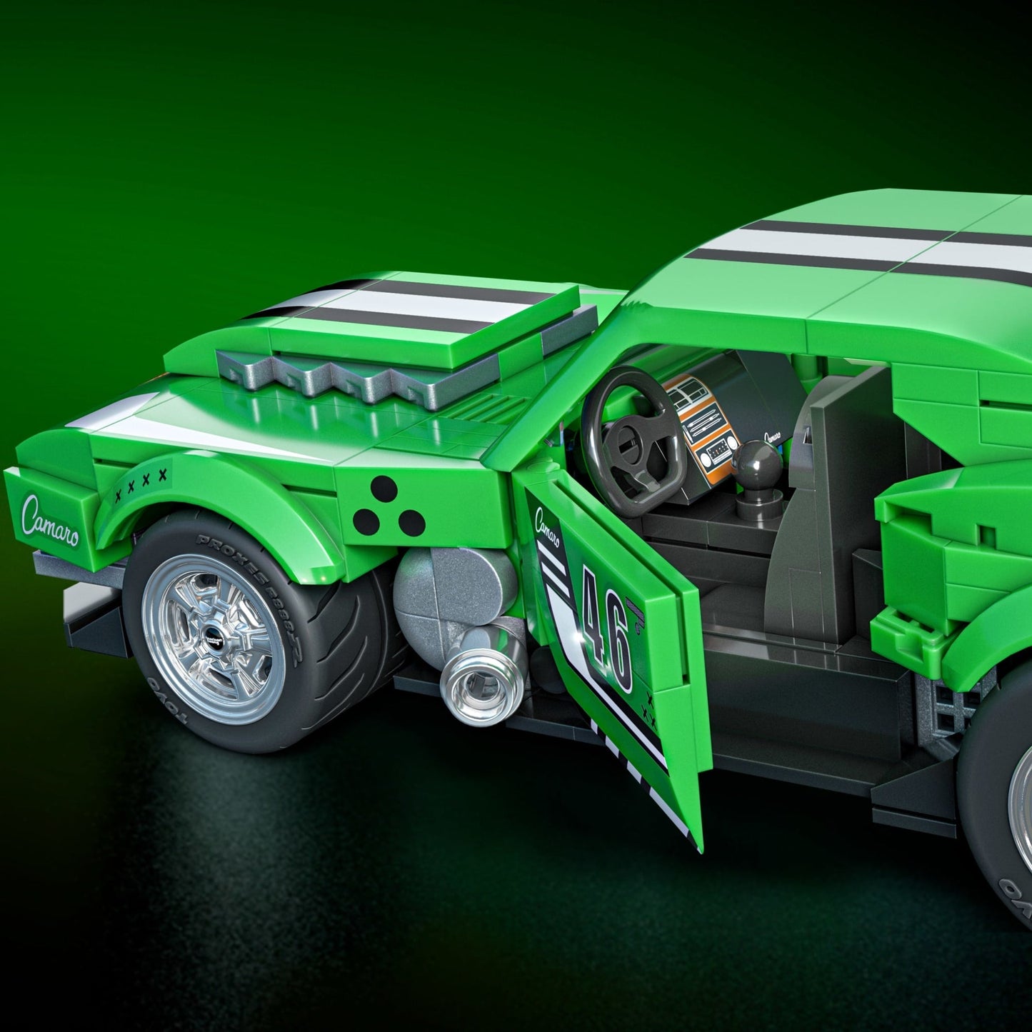 Mattel Brick Shop Hot Wheels Juguete de Construcción Speed Custom 68 Camaro