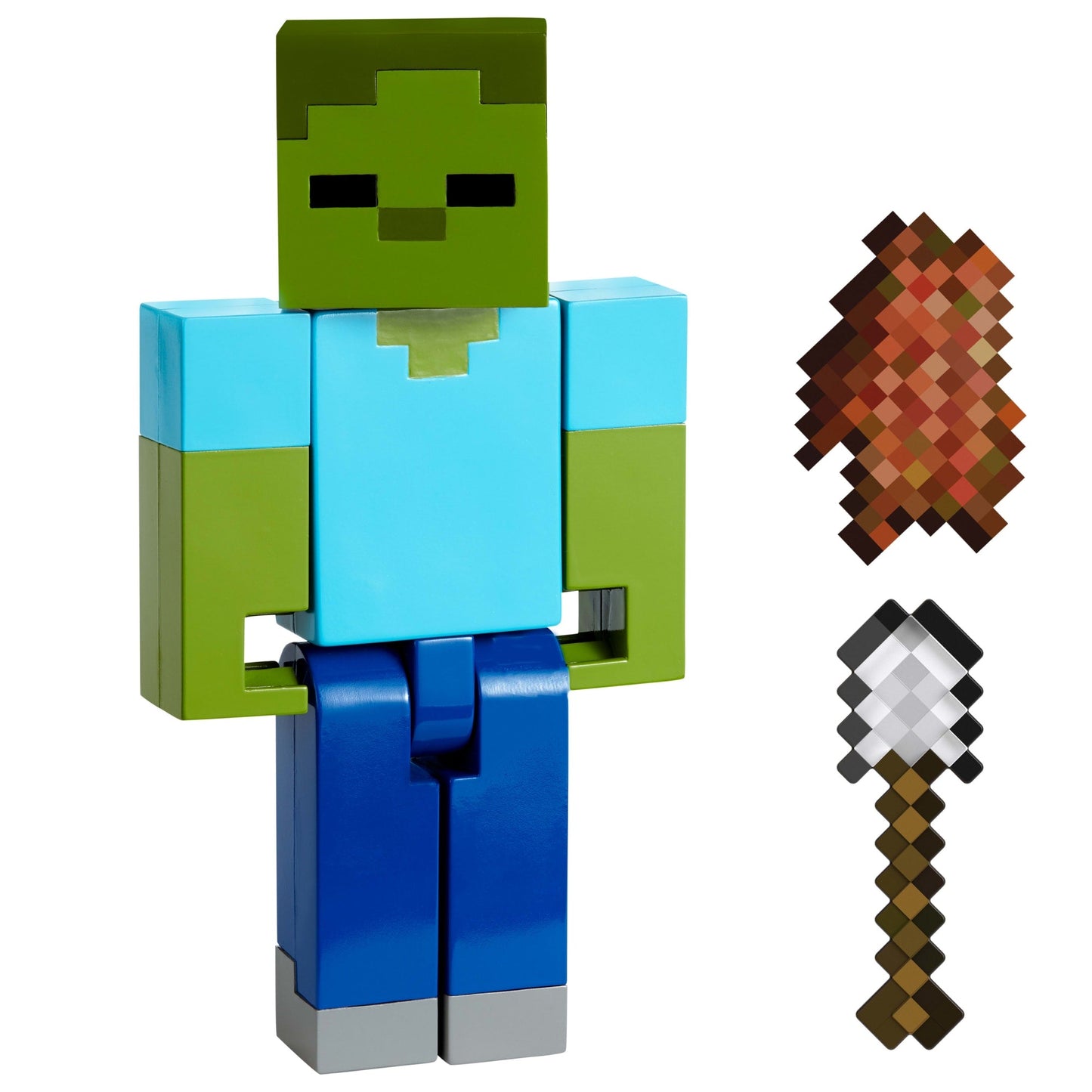 Minecraft Vanilla Figura de Ação Zumbi