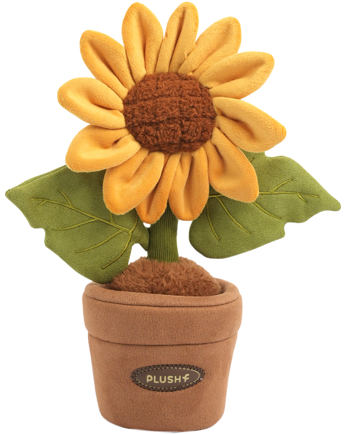 Plushwoods Sunflower Plant Plush with pot 25cm