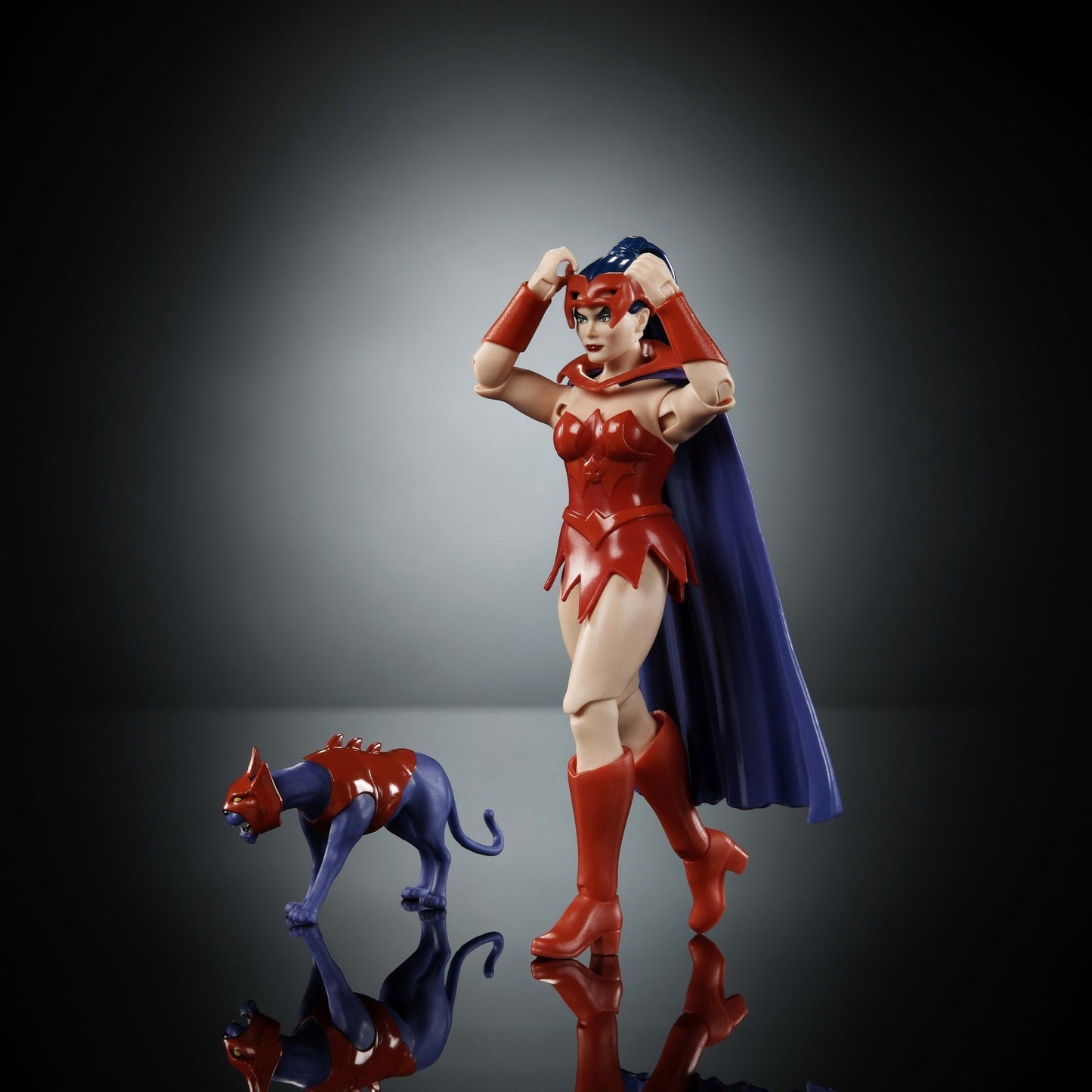 Masters of the Universe Origins Figura de Ação Cartoon Collection Catra de 5.5 polegadas