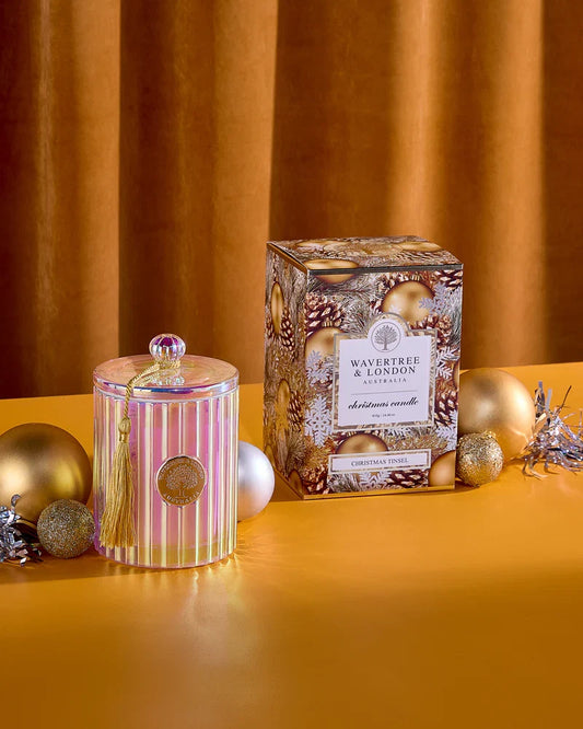 Wavertree & London Candle Christmas Tinsel 75 hours 410g