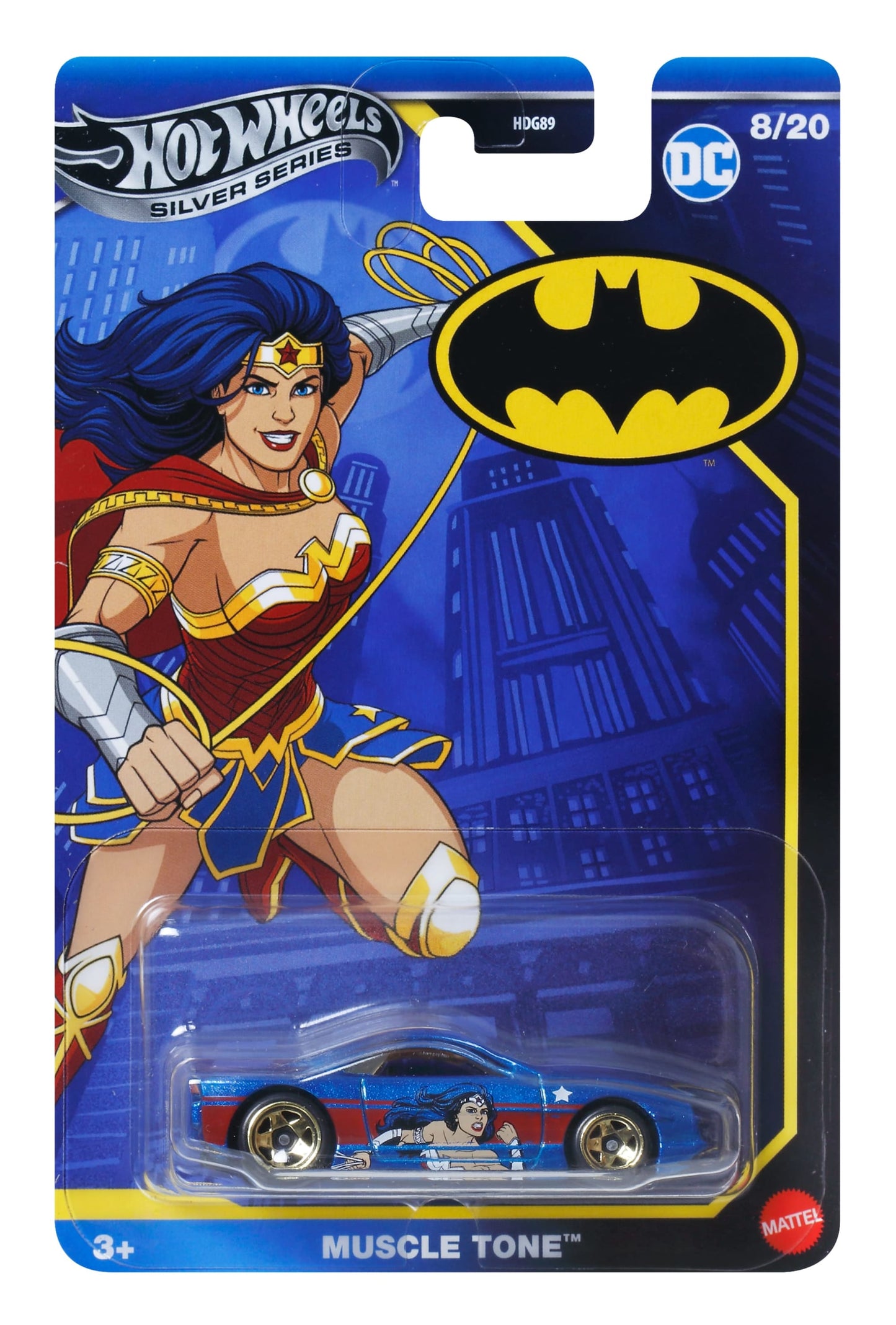 Hot Wheels Collector Vehículo de Colección Auto de Batman Muscle Tone