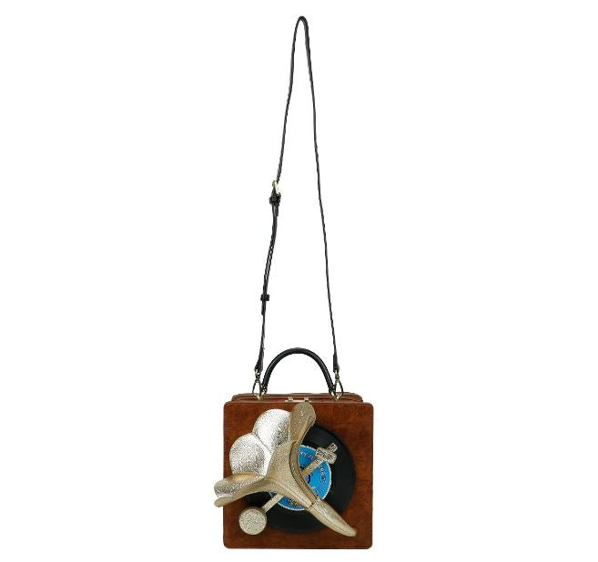 Vendula Vintage Rose Gramophone Case Bag